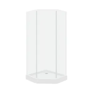 Уголок душевой PARLY  90х90x195 см с низ.подд. с мат. фронт (ZE91)